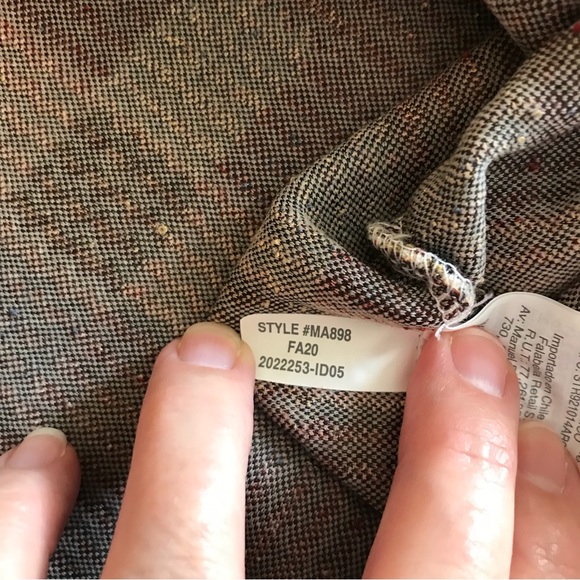 Madewell Checked Jacquard Setlist Boxy Tee, Size XL - Picture 7 of 9